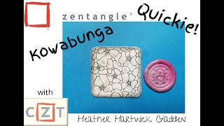 Kowabunga | Zentangle® Quickie