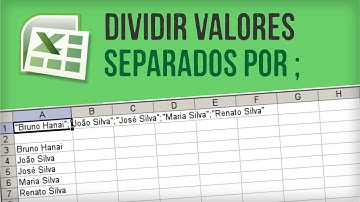 EXCEL: Como dividir textos separados por ponto-vírgula em colunas (texto para colunas)