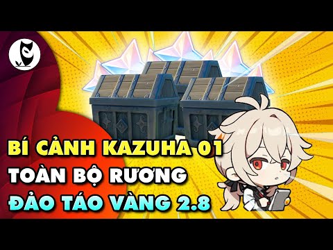 Hướng Dẫn Bí Cảnh 01 Kazuha Tất Cả Rương Đảo Táo Vàng 2.8