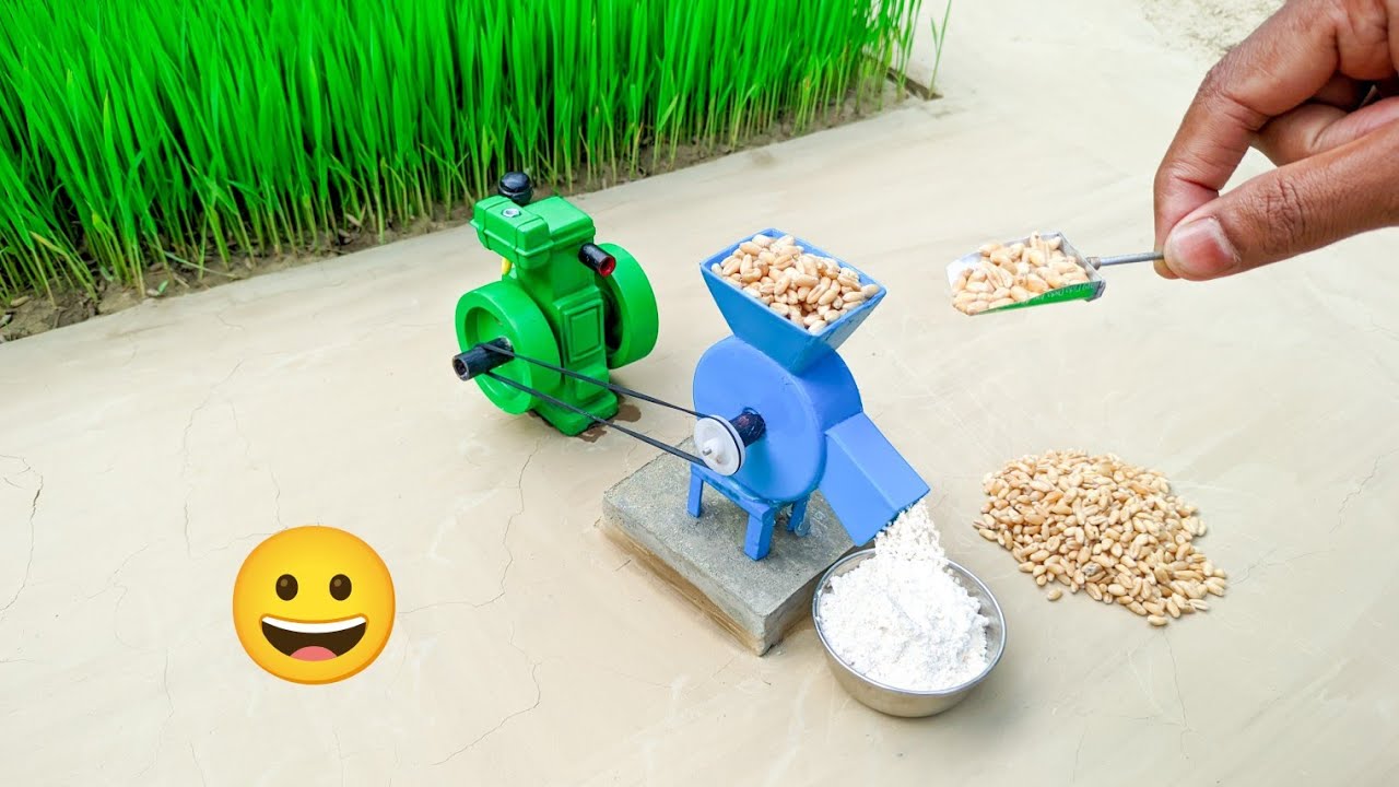 mini diesel engine flour mill machine Atta chakki Sun Farming