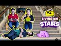We Stayed on Stairs for 24 Hours | The Most Painful Challenge Ever | Hungry Birds