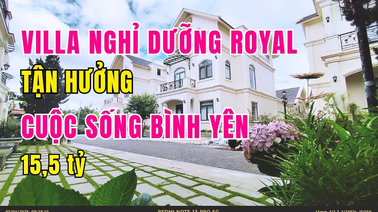 Villa Đà Lạt, Villa nghỉ dưỡng Royal tận hưởng cuộc sống sang chảnh