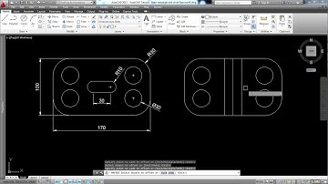 AutoCAD Tutorial: Draw rectangle and circle Exercise #2