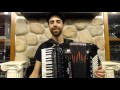 How to Play a 96 Bass Accordion - Lesson 1 - Klezmer Freygish Scale in D - Zemer Atek