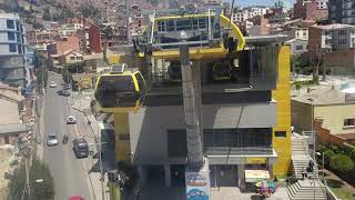 Recorrido en Mi Teleferico Linea Amarilla: Curva de Olguin hasta Parque Mirador (El Alto)