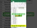 Count Specific Last Names #ExcelTricks #ExcelShorts #ExcelTips #LearnExcel #Productivity #excel #yt