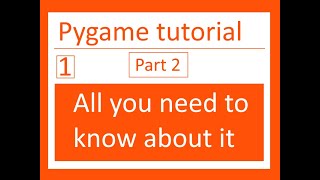 Pygame tutorial 2