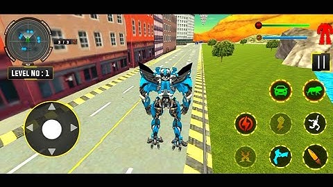 Lion Robot Car Transforming Games - Robot Shooting - Android Gameplay