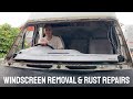 Windscreen Removal & Rust Repairs - MK 5 Ford Transit - Part 1