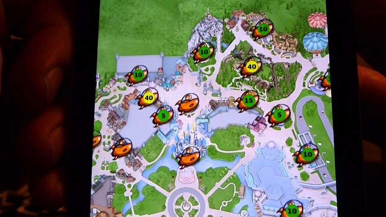 disney world interactive map tutorial android app hd youtube