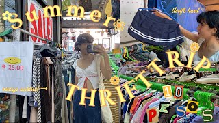 SUMMER THRIFT TRIP ✿ + thrift haul *affordable ukay finds !! ♡ #thrifthaul #vlog #aesthetic