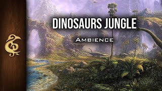 Dinosaurs Jungle | Nature, Danger, Realistic, TRex, Ambience | 1 Hour