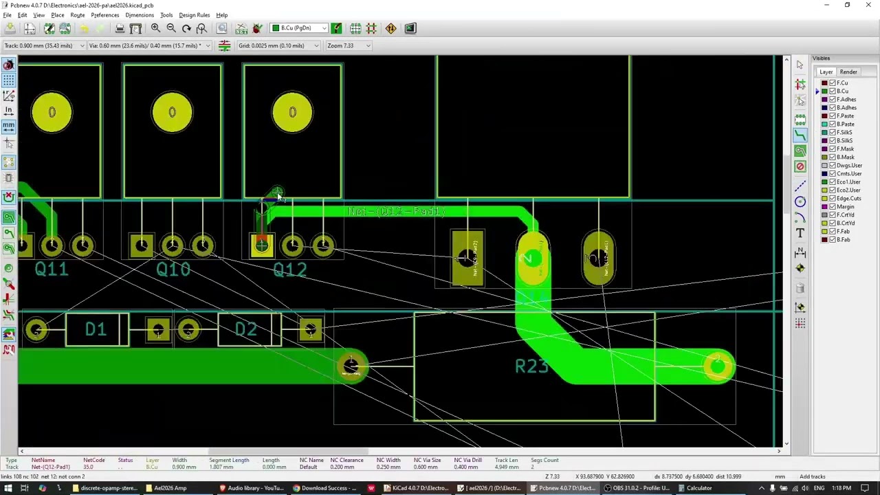 Designing An Amplifier From Scratch: Pt. 5 - PCB Design Montage