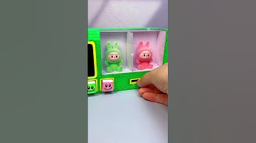 DIY Paper Labubu Toys Vending Machine | Paper Art Creativity #shorts #papercraft