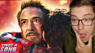Video thumbnail of "Reacting To IRONMAN Sings Spiderman A Song (Making Me Cry)"