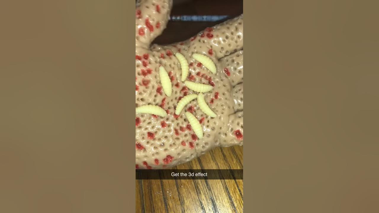 Trypophobia hand with maggots youtube
