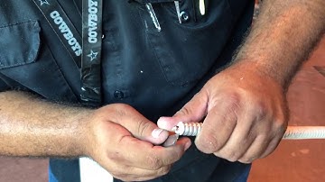 How to terminate connector on DAS 1/2" coax