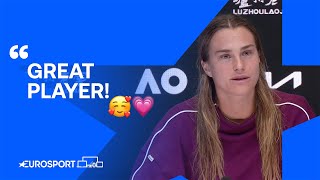 Aryna Sabalenka pays credit to Coco Gauff after reaching AO final 👏 | Australian Open 2024 🇦🇺