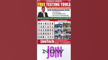 Free Full Stack New Batch Started - LiveTech #automation #education #softwaredeveloper#testingtools