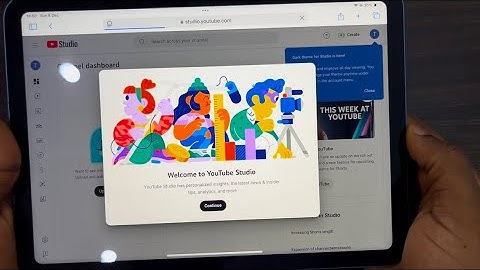 How to Open YouTube Studio on iPad