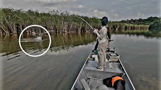 LEVEI MINHA NAMORADA PESCAR NA AMAZÔNIA 😧 (PEGOU MAIS Q EU) @alien_fishing_oficial by ALIEN FISHING 214 views 1 month ago 8 minutes, 27 seconds