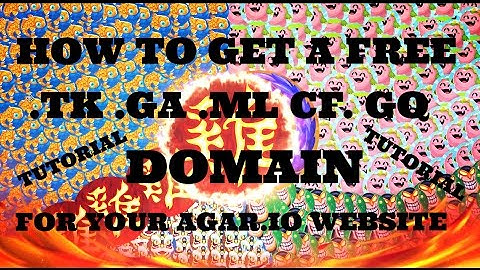 How to get a Free .TK .ML .GA .CF .GQ Domain for your Agar.io Website - Tutorial
