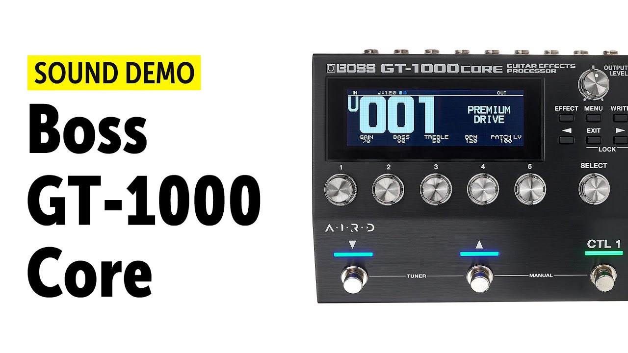 Boss GT-1000Core - Sound Demo (no talking)