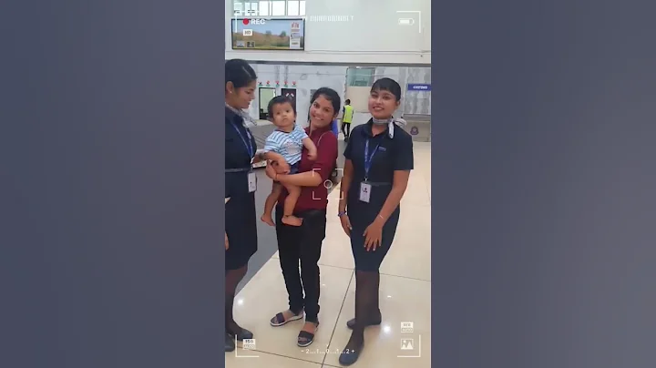 Baby Boy with Indigo Air hostess #shorts #trending #youtube #viral @IndiGo6E