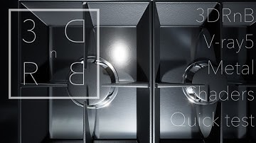 3DRnB V-ray 5 Metal Shaders - Stainless Steel Quick Test