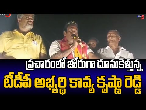 ప్రచార జోరు : Kavali TDP MLA Candidate Kavya Krishna Reddy Election Campaign | TV5 News - TV5NEWS