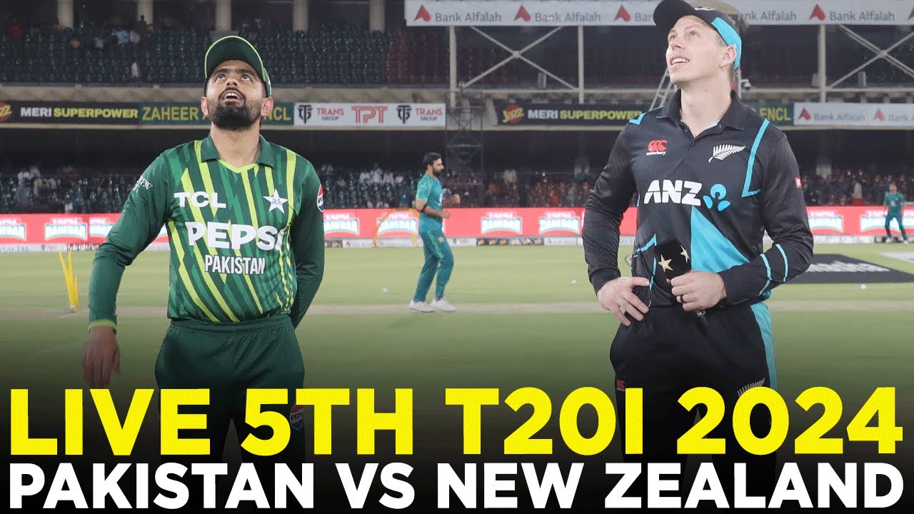 Live  Pakistan vs New Zealand  5th T20I 2024  PCB