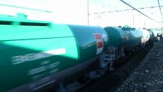ＥＦ６５形１０００番台(ＪＲ貨物二色赤プレ)＋タキ１０００形１６両