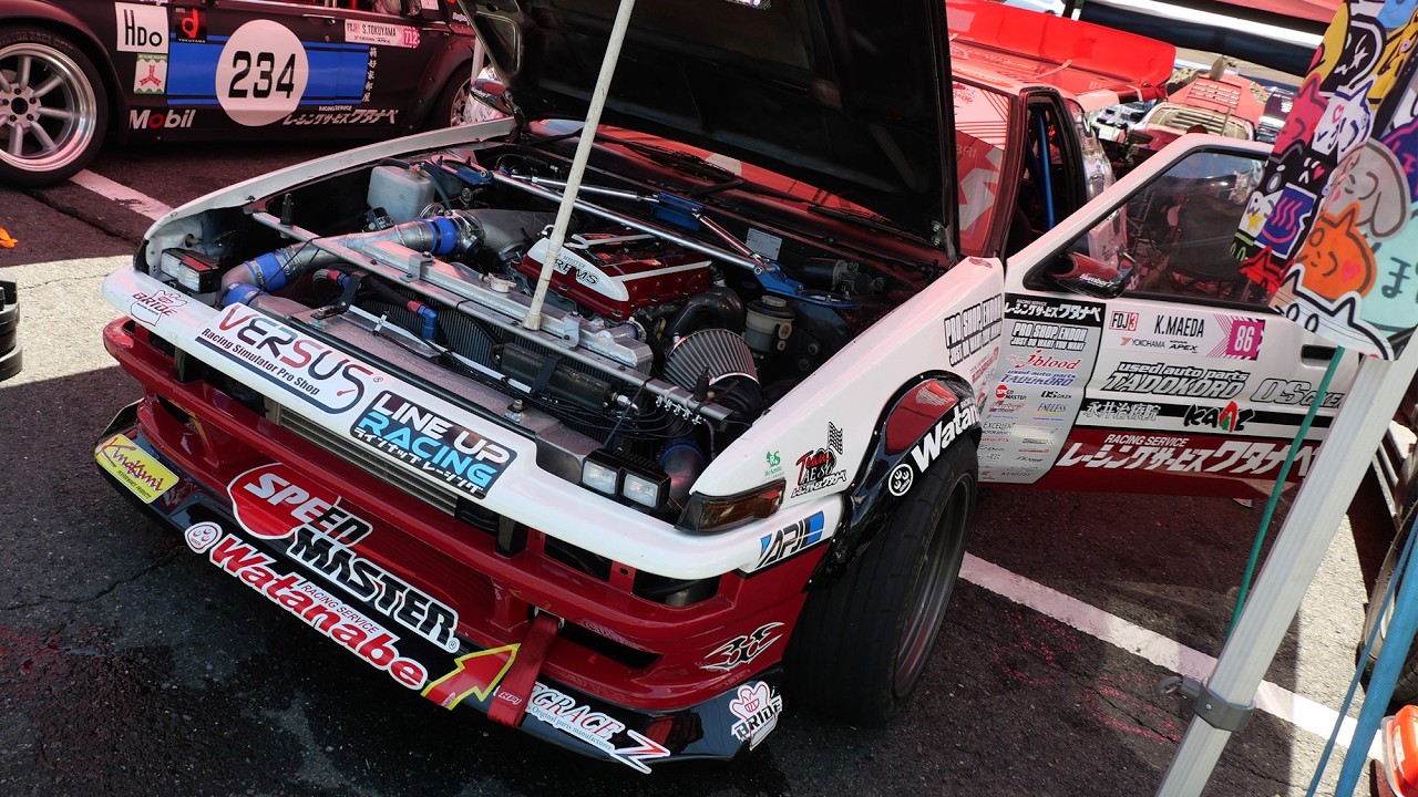 RSワタナベ 86トレノ 🔥 2025 FDJ3 Rd4 日光 【Cars and】FORMURA