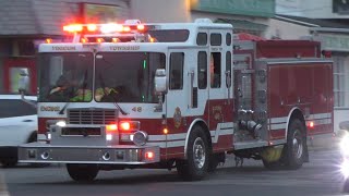 Tinicum Township Fire Company Engine 48-1, Chief 48 & Tinicum Township Police Car 35-14 Responding