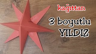 3 Boyutlu YILDIZ Yapımı | Kağıt Etkinlikleri | Origami