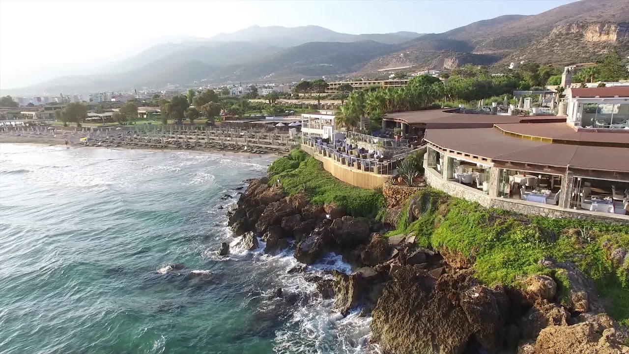 Aerial View Of Ikaros Beach Luxury Resort Spa You Ikaros Beach Luxury Resort Spa