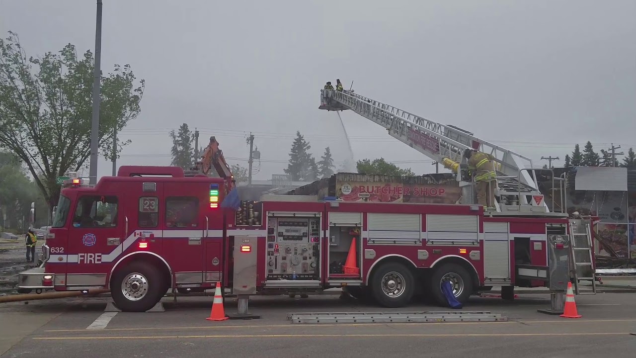Early Morning Blaze - Stony Plain Road between 149 Street and 155 ...