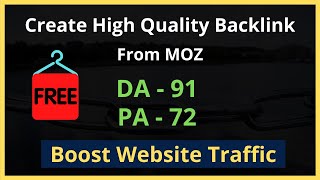 Information How To Create High Quality Backlink Free | Backlink From MOZ | High DA PA Site News