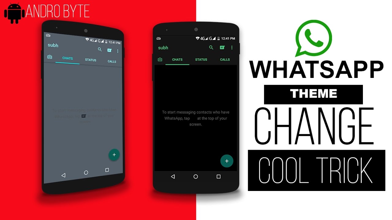  No Root How To Change Whatsapp Theme And Look Completely YouTube