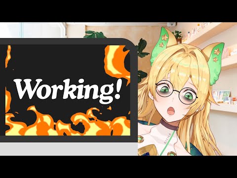 🔴 Working เฝ้าไอด้อนทำงานแบบตาปรือๆ [No Talking...?] 💚