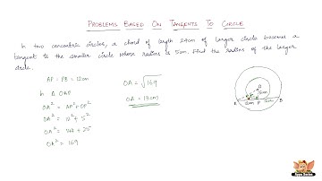 How to solve problems based on tangent to a circle ? - Vol. 4/5