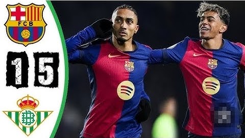 ملخص مباراة برشلونة وريال بيتيس 5-1