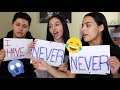 NEVER HAVE I EVER WITH GIRLFRIEND AND BROTHER *JUICY QUESTIONS*