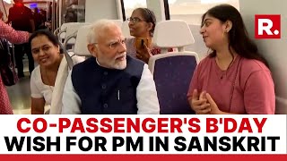 Delhi Metro Co-passenger Wishes PM Modi On His Birthday In Sanskrit | Watch