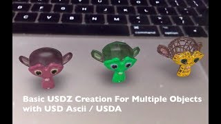 BSLIVE 0005 / USDZ and USDA with Multiple Objects and Shaders