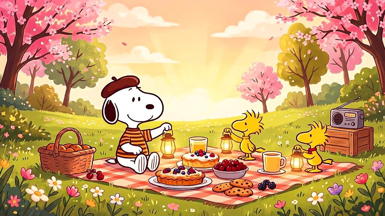 Chill Jazz with Snoopy ☕ Soft Morning Tunes for Relaxation & Good Vibes