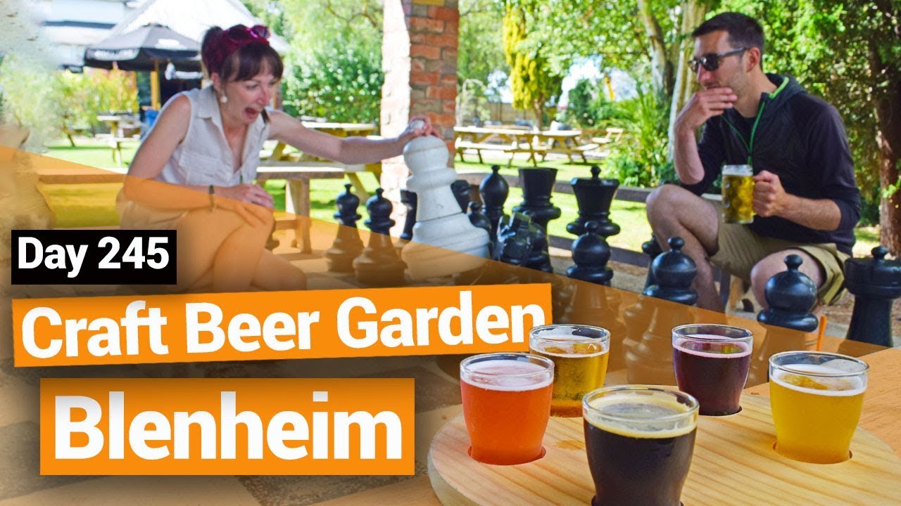 🍻 Craft Beer Garden in Blenheim – New Zealand's Biggest Gap Year – Backpacker Guide New Zealand
