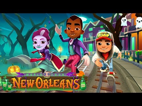 Subway Surfers Halloween New Orleans - Scarlett Vs Zoe Vs Eddy