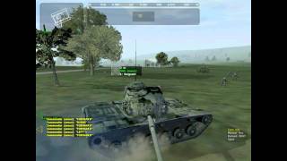 M60 tank M113 and few american soldiers attacking russian positions - Operation Flashpoint