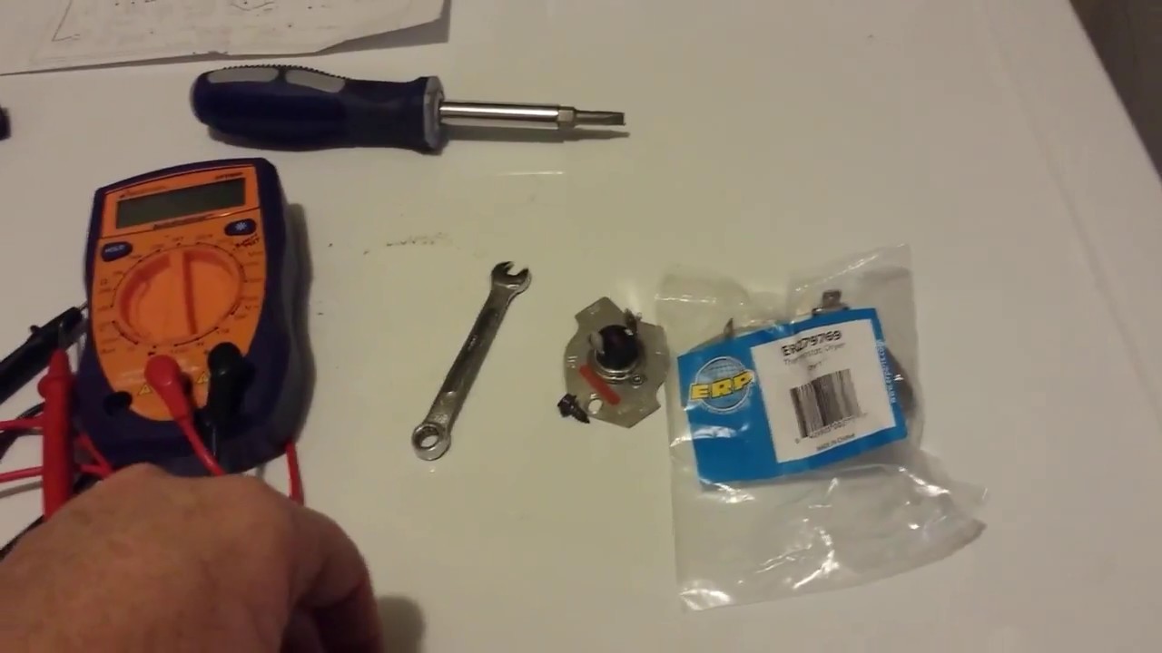 thermocouple replacement dryer Whirlpool Gold Ultra Care II YouTube